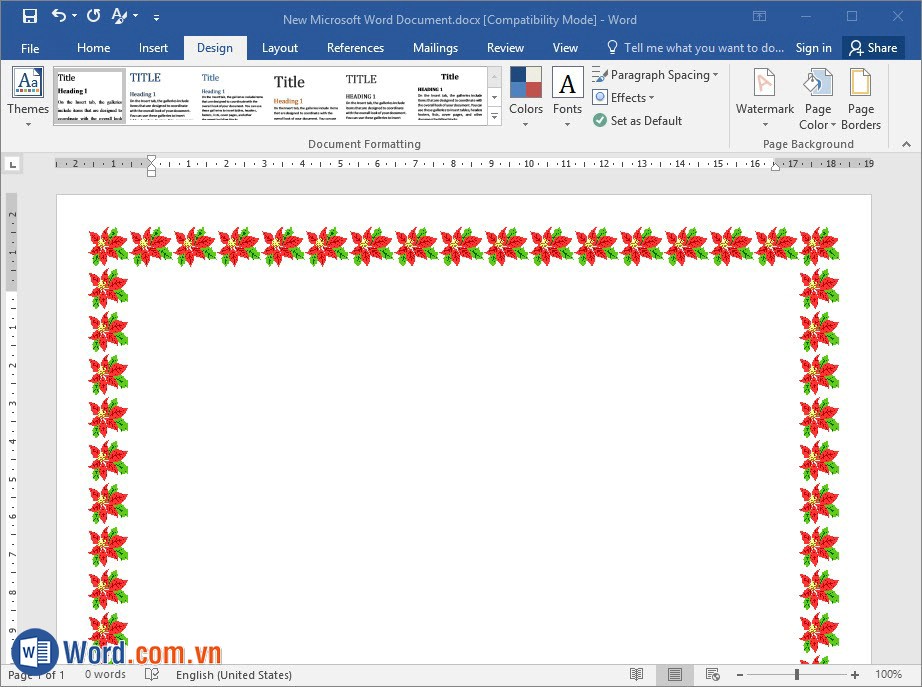 Cách tạo khung viền đẹp trong Word