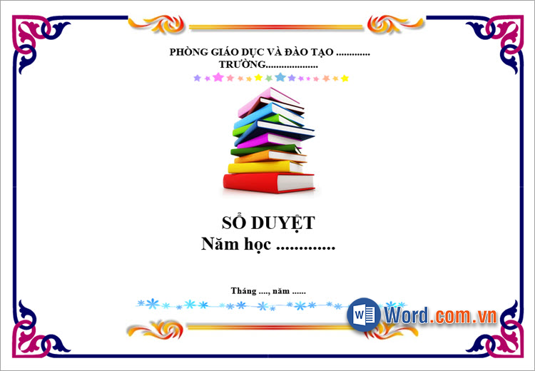 Mẫu bìa Word ngang đẹp nhất 9