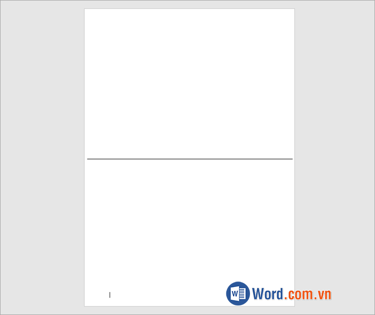 Các đường viền bảng được ẩn chỉ còn 1 đường kẻ ngang