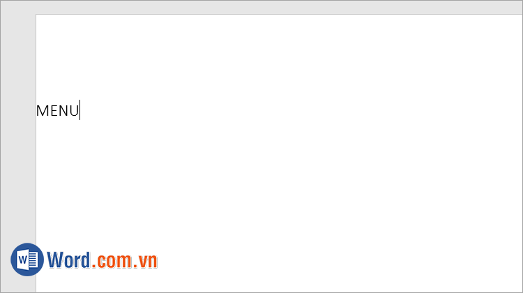 Nhập tên tiêu đề cho menu, thực đơn