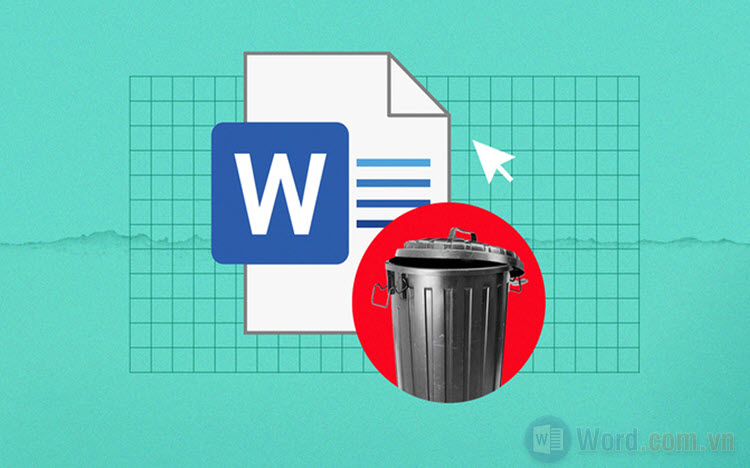 Cách xóa file Word trên máy tính