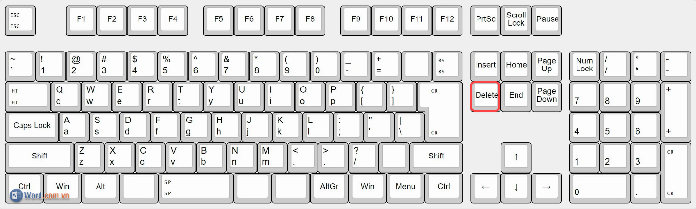 Chọn file và nhấn Delete trên bàn phím