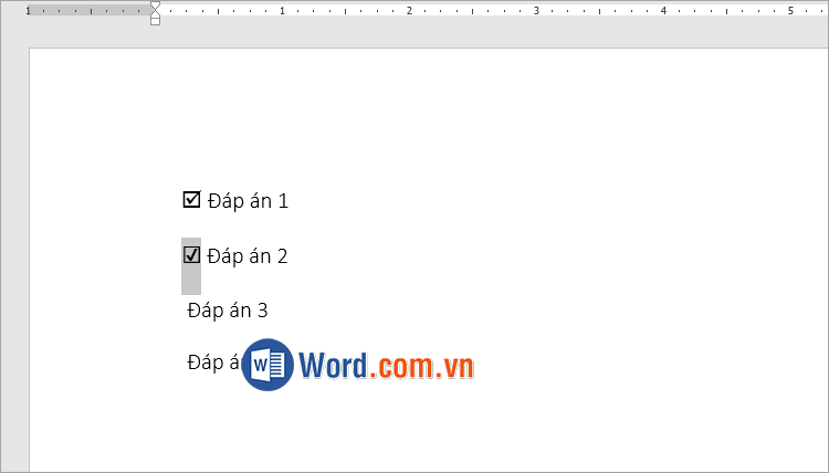 Điền dấu tích vào ô vuông trong Word Điền dấu tích vào ô vuông trong Word