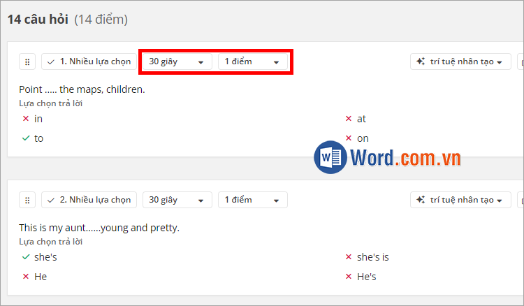 Quizizz đã được tạo từ file Word Quizizz đã được tạo từ file Word