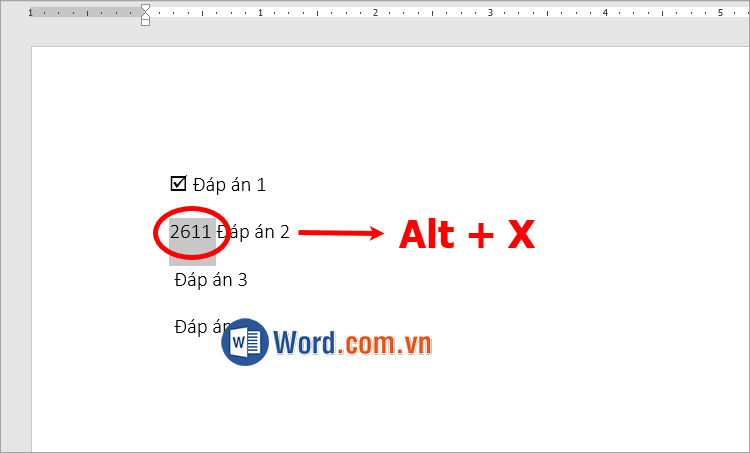 Sử dụng phím tắt để điền dấu tích vào ô vuông trong Word Sử dụng phím tắt để điền dấu tích vào ô vuông trong Word