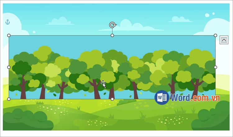 Thay đổi kích thước và vị trí của hình ảnh