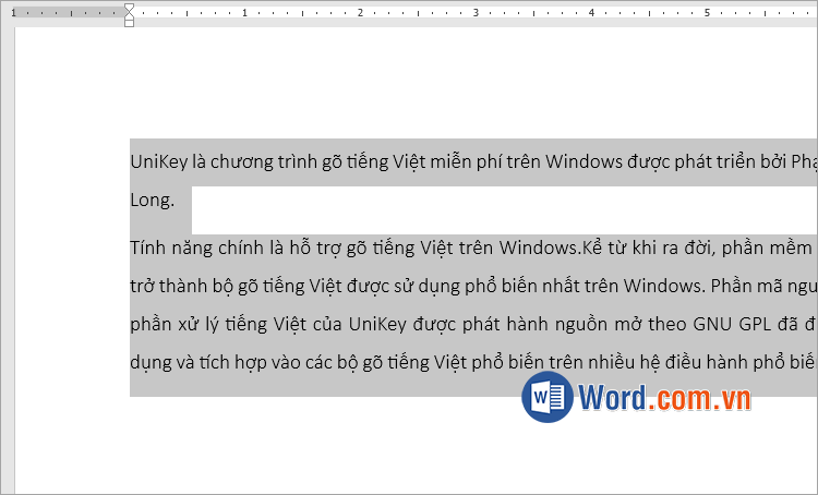 Thực hiện cách chỉnh lỗi chữ sát nhau trong Word
