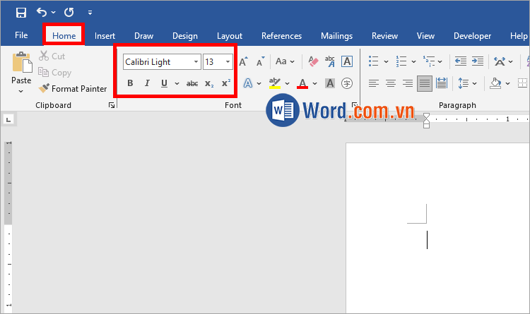 Chọn phông chữ đẹp