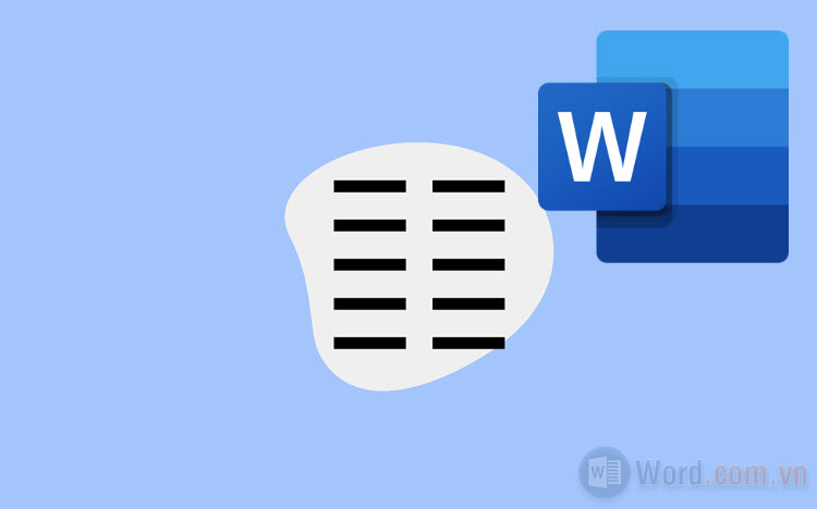 Cách chia cột có đường kẻ trong Word