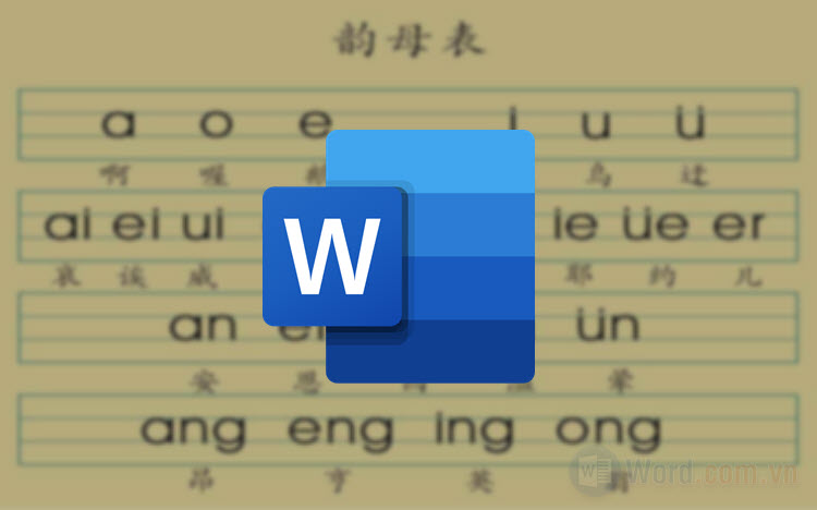 Cách hiện Pinyin trong Word