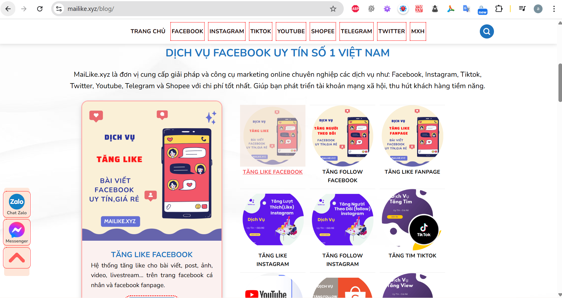 Quy trình sử dụng dịch vụ Mailike.xyz